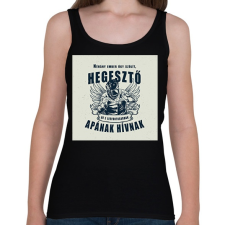 PRINTFASHION Néhány ember úgy szólít, hegesztő - Női atléta - Fekete női trikó