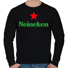 PRINTFASHION Neineken - Férfi pulóver - Fekete