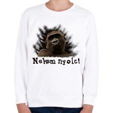 PRINTFASHION Nekem nyolc - Gyerek pulóver - Fehér gyerek pulóver, kardigán