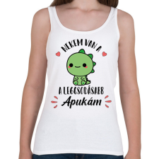 PRINTFASHION Nekem van a legcsodásabb apukám - Női atléta - Fehér női trikó