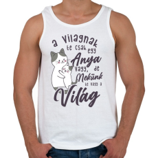 PRINTFASHION Nekünk te vagy a világ drk - Férfi atléta - Fehér