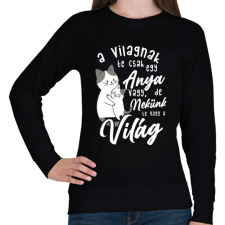 PRINTFASHION Nekünk te vagy a világ lght - Női pulóver - Fekete női pulóver, kardigán