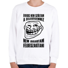PRINTFASHION Nem akartam félbeszakítani... - Gyerek pulóver - Fehér gyerek pulóver, kardigán