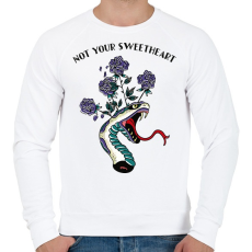 PRINTFASHION Nem az édesed - Férfi pulóver - Fehér