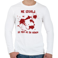 PRINTFASHION Nem az év vérem - Férfi hosszú ujjú póló - Fehér