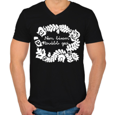 PRINTFASHION Nem bírom tovább geci - Férfi V-nyakú póló - Fekete férfi póló