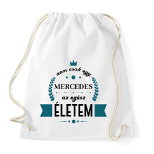 PRINTFASHION Nem csak egy Mercedes - Sportzsák, Tornazsák - Fehér tornazsák