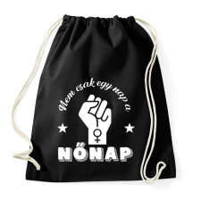 PRINTFASHION Nem csak egy nap - Sportzsák, Tornazsák - Fekete tornazsák