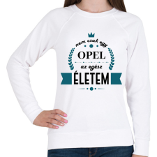 PRINTFASHION Nem csak egy Opel - Női pulóver - Fehér női pulóver, kardigán