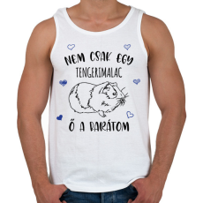 PRINTFASHION Nem csak  egy tengerimalac - Férfi atléta - Fehér