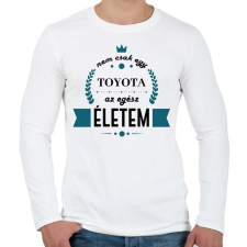 PRINTFASHION Nem csak egy Toyota - Férfi hosszú ujjú póló - Fehér férfi póló
