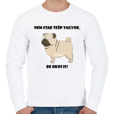PRINTFASHION Nem csak szép vagyok - Férfi pulóver - Fehér férfi pulóver, kardigán