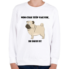 PRINTFASHION Nem csak szép vagyok - Gyerek pulóver - Fehér gyerek pulóver, kardigán