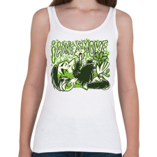 PRINTFASHION Nem dohányzom - Női atléta - Fehér női trikó