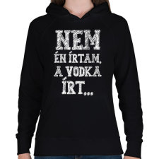 PRINTFASHION Nem én írtam - fehér - Női kapucnis pulóver - Fekete női pulóver, kardigán