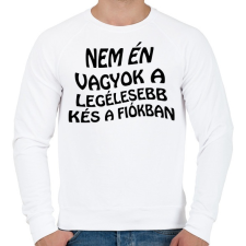 PRINTFASHION Nem én vagyok - Férfi pulóver - Fehér férfi pulóver, kardigán