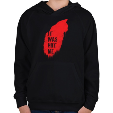 PRINTFASHION Nem én voltam - Gyerek kapucnis pulóver - Fekete gyerek pulóver, kardigán