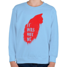 PRINTFASHION Nem én voltam - Gyerek pulóver - Világoskék gyerek pulóver, kardigán