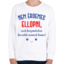 PRINTFASHION Nem érdemes ellopni - Táska minta - Gyerek pulóver - Fehér gyerek pulóver, kardigán