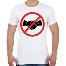PRINTFASHION Nem fogok kezet! - Férfi póló - Fehér férfi póló