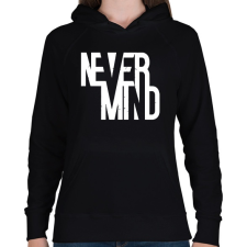 PRINTFASHION Nem fontos - Női kapucnis pulóver - Fekete női pulóver, kardigán