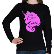 PRINTFASHION Nem hiszek az emberekben - Női pulóver - Fekete