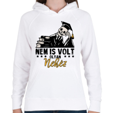 PRINTFASHION Nem is volt olyan nehéz  - Női kapucnis pulóver - Fehér női pulóver, kardigán