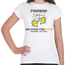 PRINTFASHION Nem iszom több sört, csak annyit, mint eddig - Női póló - Fehér