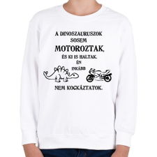 PRINTFASHION nem kockáztatok - Gyerek pulóver - Fehér gyerek pulóver, kardigán