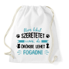 PRINTFASHION Nem lehet szeretetet venni - Sportzsák, Tornazsák - Fehér