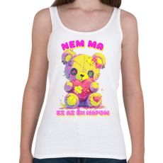 PRINTFASHION Nem Ma - Női atléta - Fehér