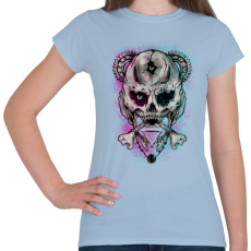 PRINTFASHION Nem Mickey - Női póló - Világoskék