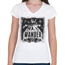 PRINTFASHION Nem mindenki...  - Női V-nyakú póló - Fehér