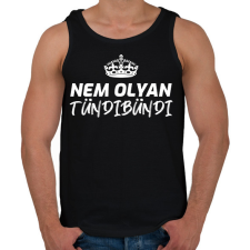 PRINTFASHION NEM OLYAN TÜNDIBÜNDI - Férfi atléta - Fekete atléta, trikó