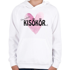 PRINTFASHION Nem szabad a Kisökörnek... - Gyerek kapucnis pulóver - Fehér gyerek pulóver, kardigán