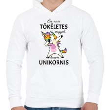 PRINTFASHION Nem tökéletes vagyok - Férfi kapucnis pulóver - Fehér férfi pulóver, kardigán