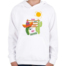 PRINTFASHION Nem vagy a testvérem! - Gyerek kapucnis pulóver - Fehér gyerek pulóver, kardigán