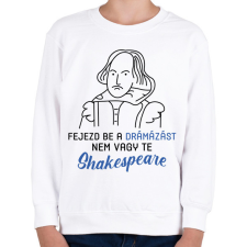PRINTFASHION Nem vagy te Shakespeare - Gyerek pulóver - Fehér gyerek pulóver, kardigán