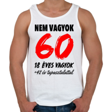 PRINTFASHION Nem vagyok 60! - Férfi atléta - Fehér atléta, trikó