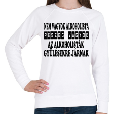 PRINTFASHION Nem vagyok alkoholista - Női pulóver - Fehér női pulóver, kardigán