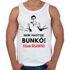 PRINTFASHION nem vagyok bunkó! - Férfi atléta - Fehér