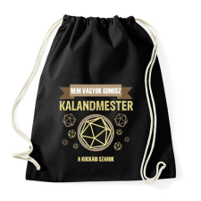 PRINTFASHION Nem vagyok gonosz kalandmester - Sportzsák, Tornazsák - Fekete tornazsák