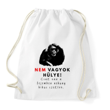 PRINTFASHION nem vagyok hülye - Sportzsák, Tornazsák - Fehér tornazsák