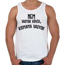 PRINTFASHION Nem vagyok kövér, terhes vagyok - Fekete - Férfi atléta - Fehér atléta, trikó