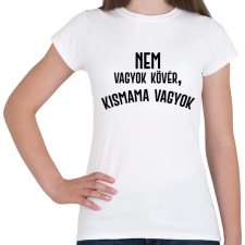 PRINTFASHION Nem vagyok kövér, terhes vagyok - Fekete - Női póló - Fehér női póló