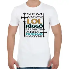 PRINTFASHION Nem vagyok LOL függő, bármikor abba tudnám hagyni - Férfi póló - Fehér férfi póló