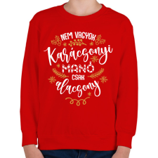 PRINTFASHION Nem vagyok manó - Gyerek pulóver - Piros gyerek pulóver, kardigán