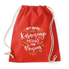 PRINTFASHION Nem vagyok manó - Sportzsák, Tornazsák - Piros tornazsák
