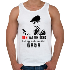 PRINTFASHION nem vagyok öreg2 - Férfi atléta - Fehér