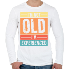 PRINTFASHION Nem vagyok öreg - Férfi hosszú ujjú póló - Fehér